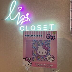 Hello Kitty Pink and Purple Mini Fridge